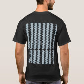 他の可視要素のない白い背景 Tシャツ (裏面)