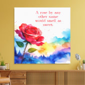他の名前のバラは甘い香りがする キャンバスプリント (インサイチュ (リビング))