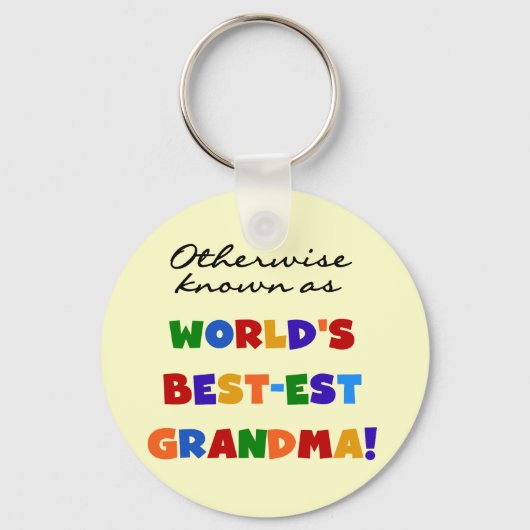他の場合は最も最高のおばあちゃんの贈り物として知られる キーホルダー (正面)