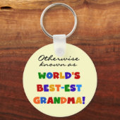 他の場合は最も最高のおばあちゃんの贈り物として知られる キーホルダー (正面)