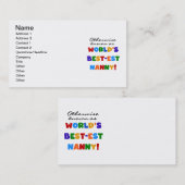 他の場合は最も最高の高いナニー・ギフトとして知られる 名刺 (正面/裏面)