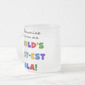 他の場合は最も最高の高いロラの贈り物として知られる フロストグラスマグカップ (正面左)