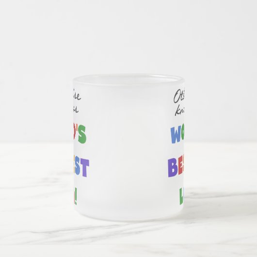 他の場合は最も最高の高いロラの贈り物として知られる フロストグラスマグカップ (中央)