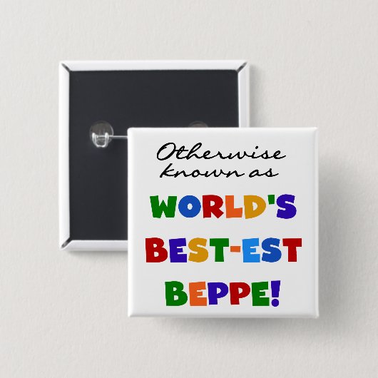 他の場合は最も最高の高い別府として知られる 缶バッジ (正面&裏面)