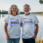 他の場所でわずかに年上のハートで若い Tシャツ