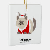 他の場所で雪 セラミックオーナメント (右)
