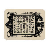 他の夫 – ハイランダー マグネット (横)