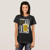 他の女性と一緒によく飲む Tシャツ (正面フル)