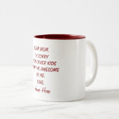 他の子どもは私ほどではなくて申し訳な素晴らしいです ツートーンマグカップ (正面右)