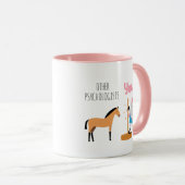 他の心理学者対あなたピンク心理学 マグカップ (正面右)