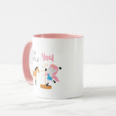 他の心理学者対あなたピンク心理学 マグカップ (正面左)