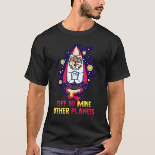 他の惑星Shibaへの暗号通貨オフ Tシャツ