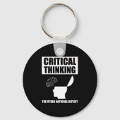 他の考え国の赤字は重大である キーホルダー (正面)