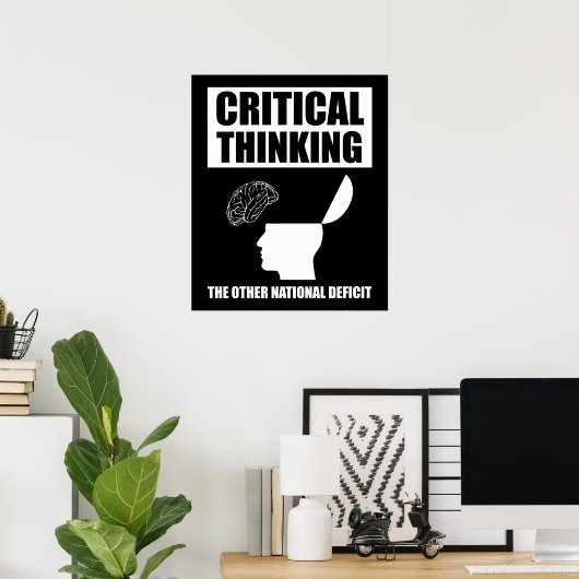 他の考え国の赤字は重大である ポスター (ホームオフィス)