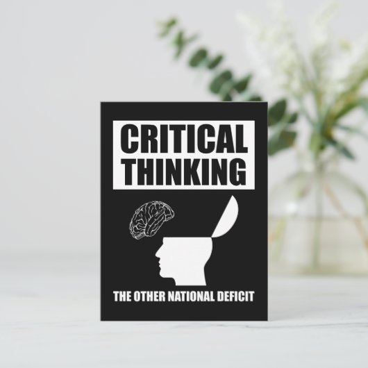 他の考え国の赤字は重大である ポストカード (スタンド正面)