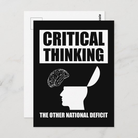 他の考え国の赤字は重大である ポストカード (正面/裏面)