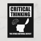 他の考え国の赤字は重大である ポストカード (正面)