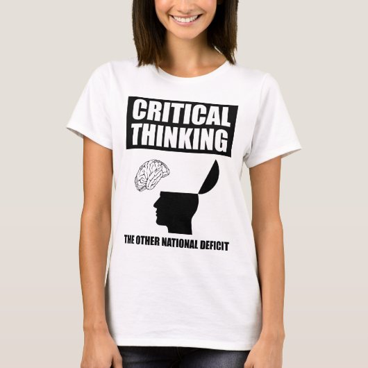 他の考え国の赤字は重大である Tシャツ (正面)