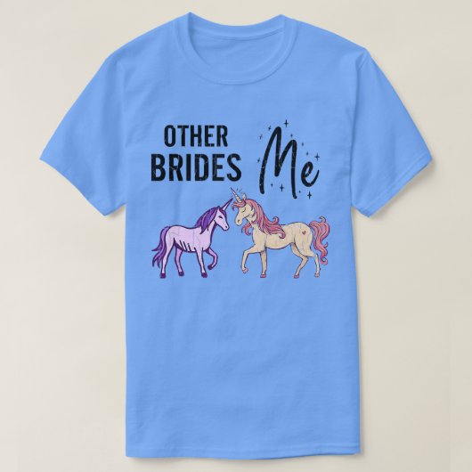他の花嫁VS私 面白い妻 結婚 既婚 花嫁 Tシャツ (デザイン正面)
