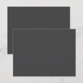 他の要素のない濃い紺色の単色の柄 ポストカード (正面/裏面)