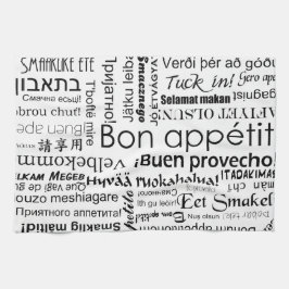 他の言語の糖菓のappetit キッチンタオル