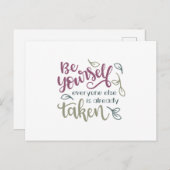 他の誰もが既に撮影されている自分自身であること ポストカード (正面/裏面)