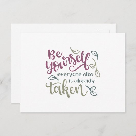 他の誰もが既に撮影されている自分自身であること ポストカード (正面/裏面)