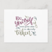 他の誰もが既に撮影されている自分自身であること ポストカード (正面)