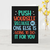 他の誰もやらないから自分を押しなさい カード (黄色い花)