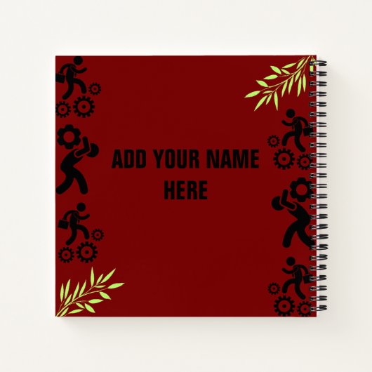 他の誰も行わないから、自分を押し込みなさい ノートブック (裏面)