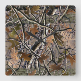 他の迷彩柄のように家に溶け合う時計 スクエア壁時計