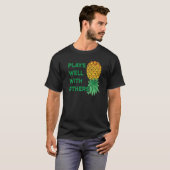 他の遊人が逆さまにパイナップルポリと良い Tシャツ (正面フル)