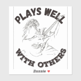 他の遊人と一緒に – Guitar Shredder シール