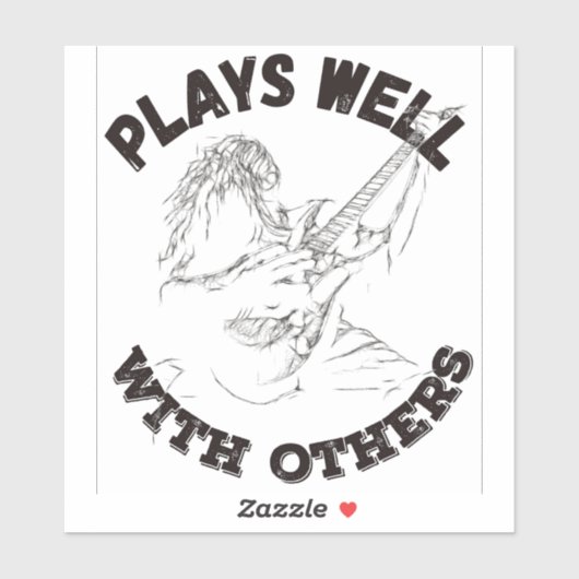 他の遊人と一緒に – Guitar Shredder シール (シート)