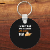 他の食べ一口オルックパイできない – おもしろいThanksg キーホルダー (正面)