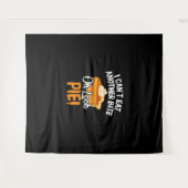 他の食べ一口オ見てパイ感謝祭おもしろいできない タペストリー (正面(横))