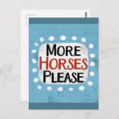 他の馬はがきをお願い ポストカード (正面/裏面)