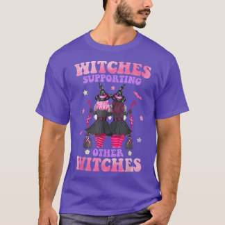 他の魔女の乳がんハルをサポートする魔女 Tシャツ
