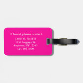 他の黒いバッグの荷物のラベルを飾って下さい ラゲッジタグ (裏面横)