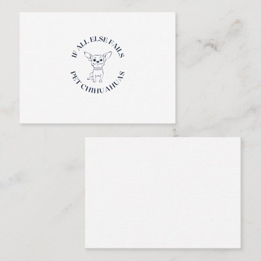 他もしはペットのチフア 名刺 (正面/裏面)