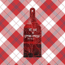 他を持ち上げて上昇するガラスの切断ボード赤 カッティングボード