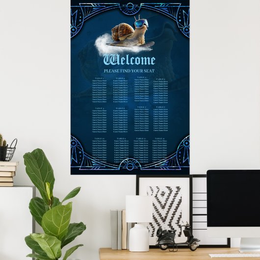 他クールのよりも、スノーボードのカタツムリ。 ポスター (ホームオフィス)