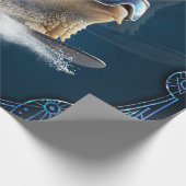 他クールのよりも、スノーボードのカタツムリ。 ラッピングペーパー (角)