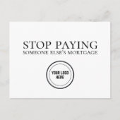 他ストップの人の住宅ローン不動産の農業を支払う ポストカード (正面)