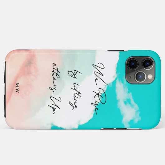 他パーソナライズされたの人を引き上げて上がる引用文 Case-Mate iPhoneケース (裏面(横))