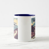 他人がサイクリングしない時に訓練する ツートーンマグカップ (中央)