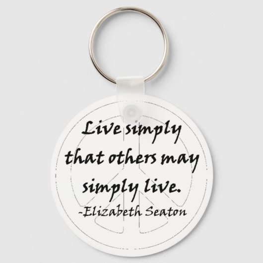 他人が単に生きるためだけに生きる キーホルダー (正面)