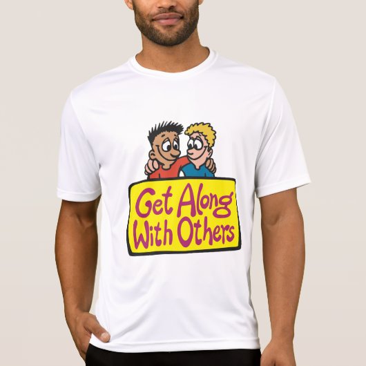 他人とうまくやっていく 友情 親切と団結 Tシャツ (正面)
