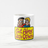 他人と仲良く Kindness and Unity コーヒーマグカップ (中央)