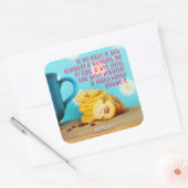 他人にホスピタリティを示して下さい スクエアシール (封筒)